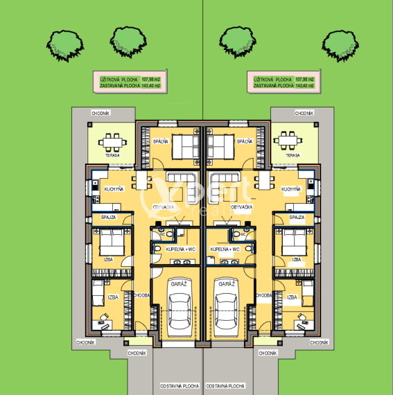 PREDAJ, 4 izbový RD s dvomi bytovými jednotkami v Dunajskej Strede