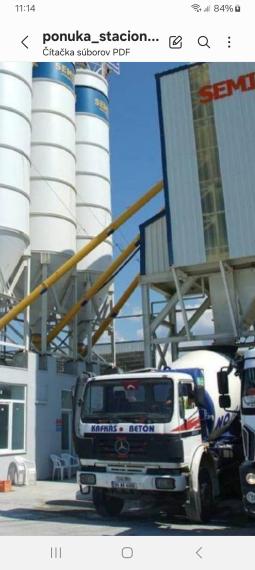 Predaj komplet funkčná výrobná betonárka Nitra okolie