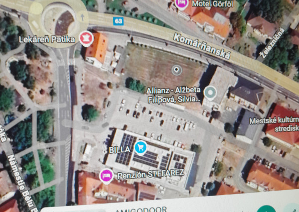 Predaj hodnotný stavebný pozemok na obchod a služby v centre Mesta Veľký Meder