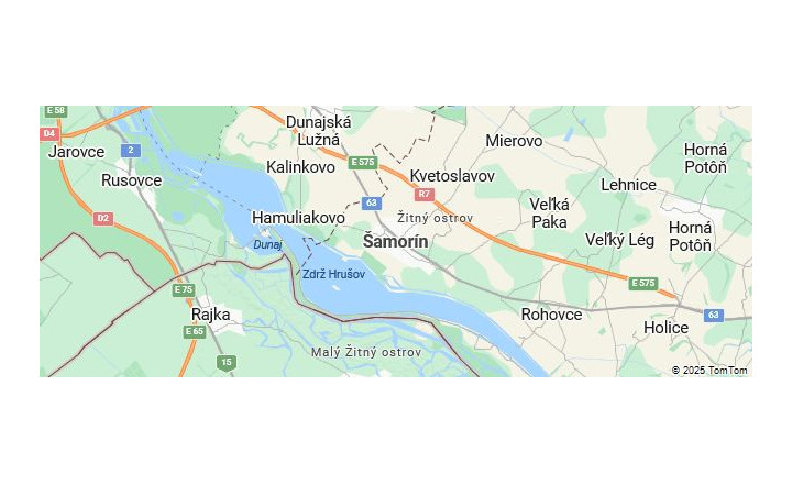 Priemyselný stavebný pozemok v Šamoríne pri 63 cesty