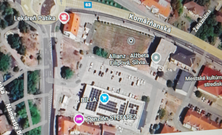 Predaj hodnotný stavebný pozemok na obchod a služby v centre Mesta Veľký Meder